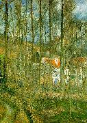 Camille Pissaro La Cote des Boeufs, The Hermitage oil